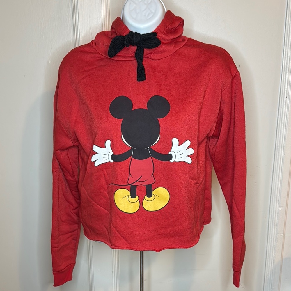 Disney Red Hug Me Mickey Mouse Hoodie